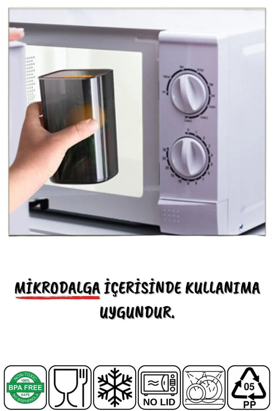 CEPTE AVM Etiketli 18'li Antrasit Ekonomik Kırılmaz Saklama Kabı Seti x6 - 1,75/1,2/0,5 Lt