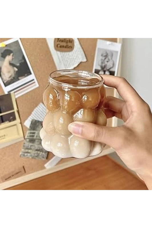 CEPTE AVM Isıya Dayaıklı Borosilikat Bocuk Şekilli Bardak | Kahve Ve Suum Bardağı | Borosilika